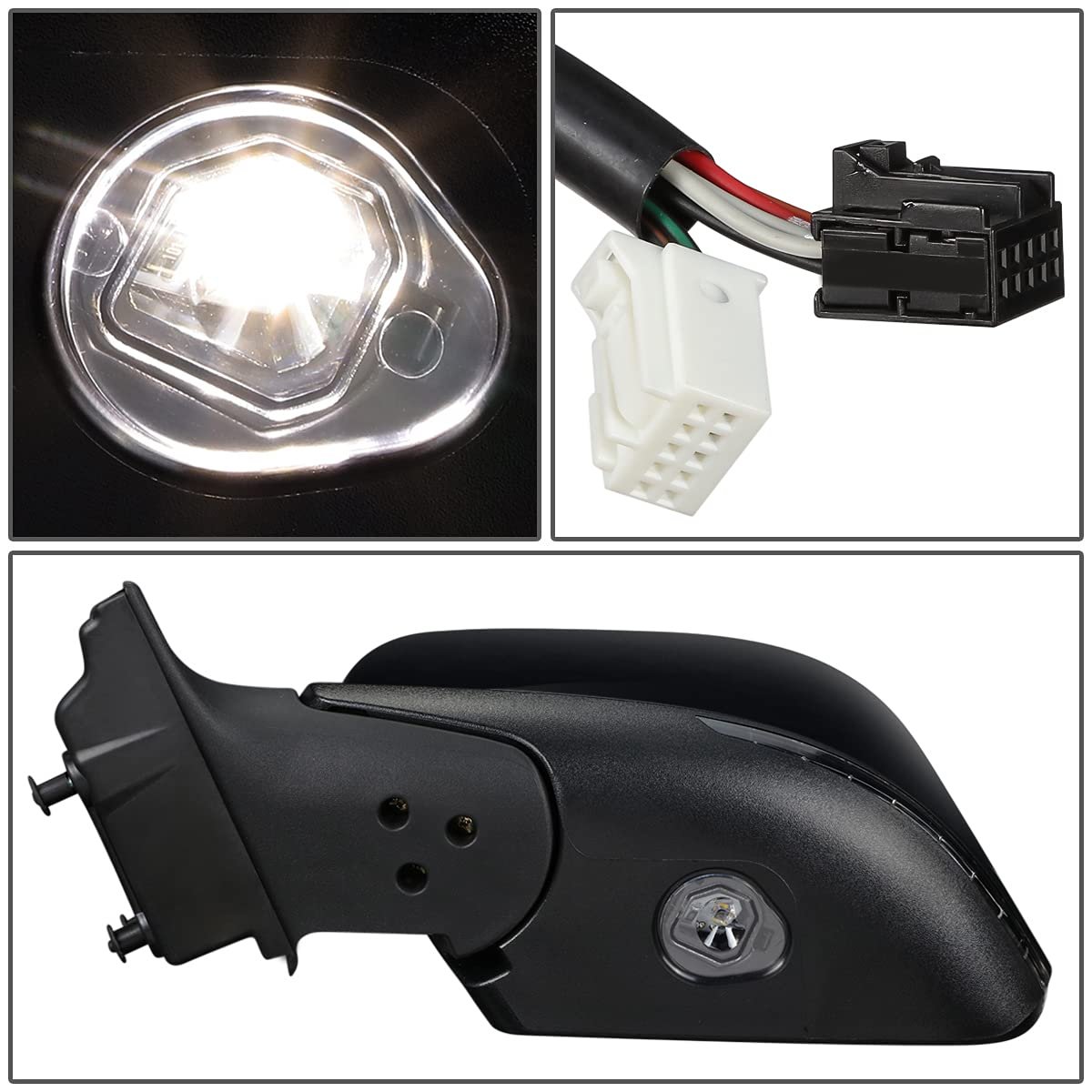 Ch1320428 Factory Style Driver Left Side Mirror Manual Folding Power Adjust Heated Glass Turn Signal Blind Spot Detection