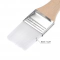 Uxcell 6 Paint Brush 1 Width Soft Nylon Bristle With Wood Handle For Wall Cabinets Fences White 12pcs