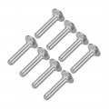Uxcell Carriage Bolts Neck Bolt Round Head Square 304 Stainless Steel M8x50mm 8pcs