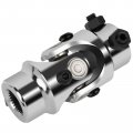 Universal Steering U Joint Shaft Coupler 3 4 In Dd X 4-30 Spline Chrome Steel Automotive Coupling With 35 Degrees Working Angle 