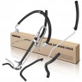 A-premium Power Steering Pressure Hose Return Reservoir Compatible With Toyota Tundra 2007-2008 V8 4 7l 4-pc Set