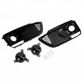 Topteng 2pcs Fog Lamp Grille Fit For Audi Q5 Sq5 Suv 2018-2020