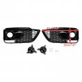 Topteng 2pcs Fog Lamp Grille Fit For Audi Q5 Sq5 Suv 2018-2020