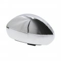 Uxcell Silver Tone Universal Truck Car Wide Angle Half Oval Rear View Blind Spot Mirror
