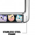 Colorful Owls Cute Pattern Full Size Standard License Plate Metal Frame