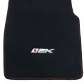Floor Mat For 1996-2000 Honda Civic Ek Logo Factory Fitment Front Rear Nylon 4pc Car Carpets Carpet Liner By Ikon Motorsports