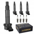 Ignition Coil Pack Spark Plugs For Toyota Camry Highlander Rav4 Matrix Solara Corolla Scion Tc Xb 2002 2003 20 2005 2006 2007 
