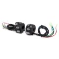 22mm Motorcycle Handlebar Switch Abs Metal Bike Button Control For Turn Signal Horn Headlight High Low Beam Universal Atv 