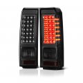 Led Tail Light Lamp Assembly For 2006-2010 Hummer H3 Metallic Chrome Housing Smoke Lens Driver And Passenger Side 