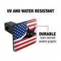 Black Cat 4th Of July American Flag Patriotic Tow Trailer Hitch Cover Plug Insert 1 4 Inch 25