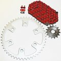 Fits Honda Xr400r 400 R Red Chain And Sprocket 15 48 114l