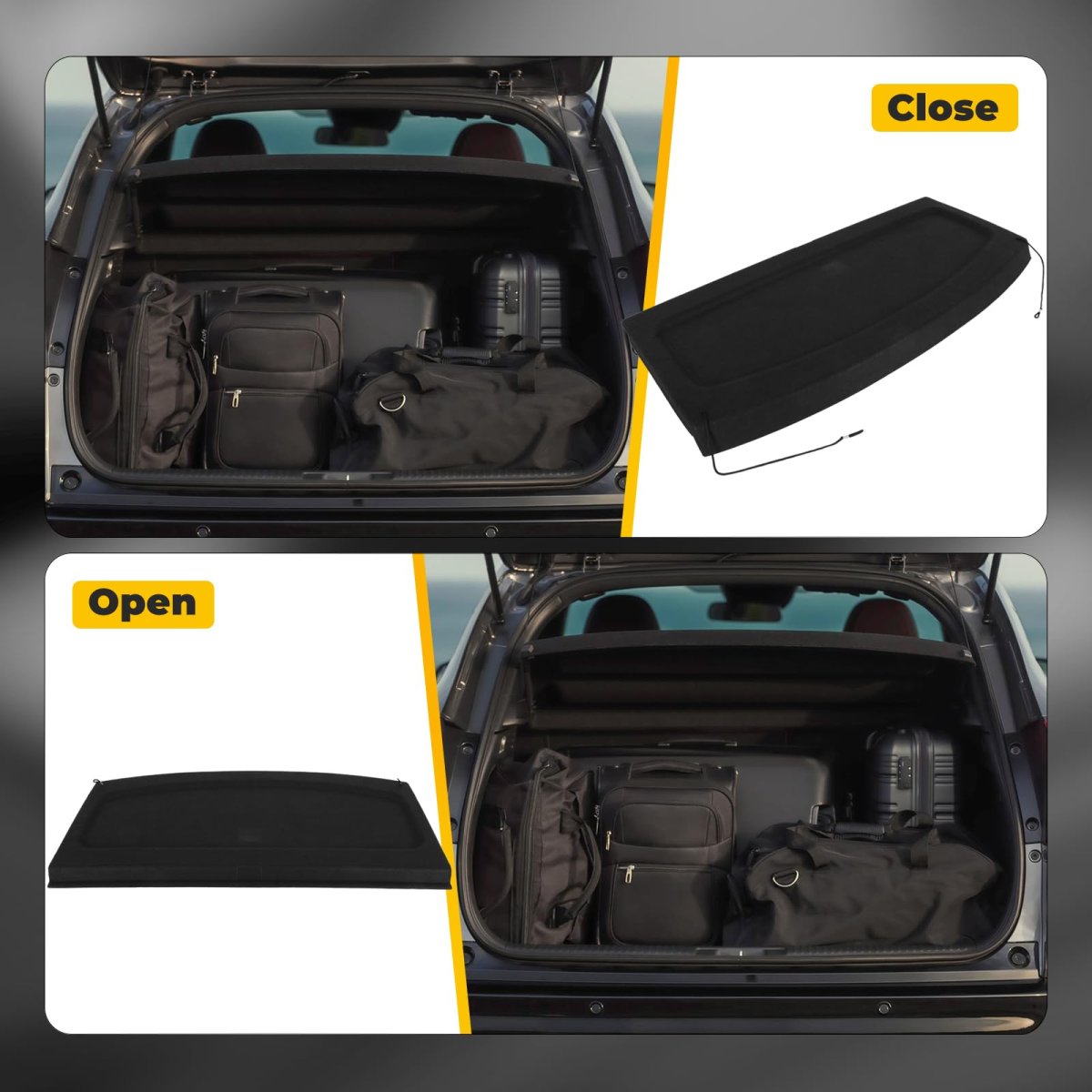 Rear Trunk Cargo Cover Tonneau Security Shade For Volkswagen Golf 1 4l 2013 0l And 5l 2010 2014 R 2 2012 To
