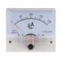 Uxcell Analog Current Panel Meter Dc 0-200ua 5ua Scale 85c1 Ammeter For Circuit Testing Charging Battery Ampere Tester Gauge