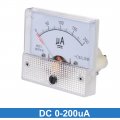 Uxcell Analog Current Panel Meter Dc 0-200ua 5ua Scale 85c1 Ammeter For Circuit Testing Charging Battery Ampere Tester Gauge