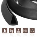 Uxcell U Channel Edge Trim 6 6ft Length Rubber Guard Seal Strip Protector Flat Type Fit For 7 5-8mm 7 16 W X 15 32 H Black