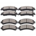 Ceramic Brake Pads Kits 8pcs Brakes Set Fit For 97-05 Chevy Blazer 98-04 S10 Gmc Jimmy Sonoma 98-00 Isuzu Hombre 97-01 