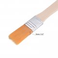 Uxcell 0 6 Width Small Paint Brush Nylon Bristle With Wood Handle Painting Tool For Wall Door Cabinets Furniture Fences 6pcs