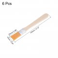 Uxcell 0 6 Width Small Paint Brush Nylon Bristle With Wood Handle Painting Tool For Wall Door Cabinets Furniture Fences 6pcs
