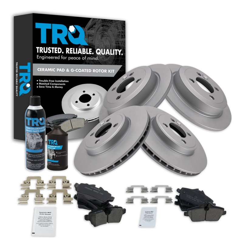 Trq Front Rear Ceramic Disc Brake Pad Kit W Chemicals For Mini Cooper Brand