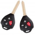 Aintier 2 X Key Fob Shell Case For Toyota 4runner Rav4 Matrix Venza Yaris 2006-2012 Hyq12bby Gq429t