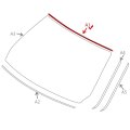 Front Upper Windshield Moulding Seal For Bmw E90 3-series 325i 325xi 328i 328xi 335d 335i 335xi M3 Sedan Wagon 51317061967