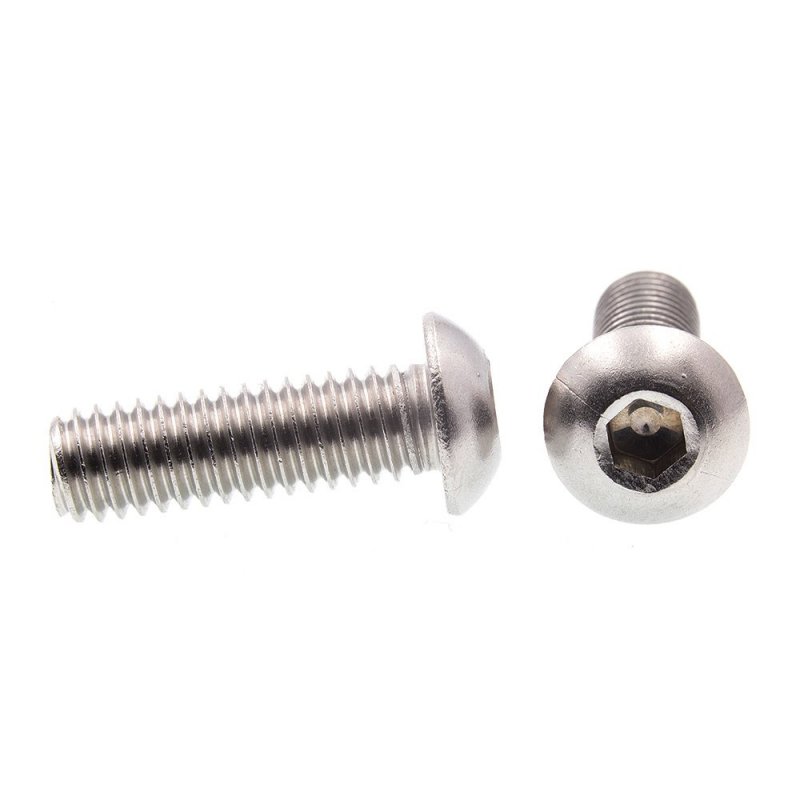 Prime-line Socket Cap Screws Button Head Hex Allen Drive 5 16 In-18 X 1 In 10 Pack