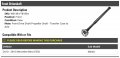 Front Driveshaft Transfer Case To Axle Compatible With 2010-2016 Mercedes-benz E350 4matic