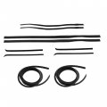 Labwork Black Rubber Door Window Weatherstrip Seal Kit Of 10 Replacement For 1980-1993 D150 D250 D350 W150 W250 W350 Truck