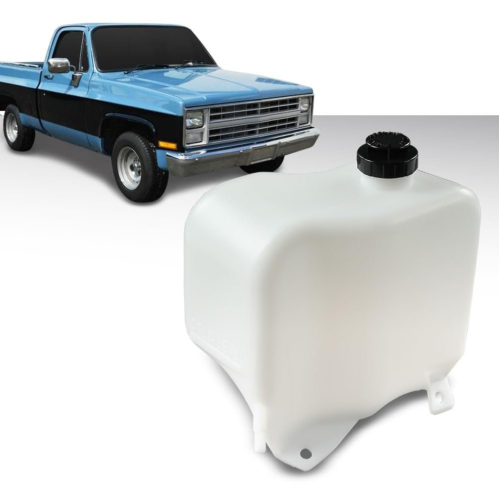 Overflow Radiator Tank With Cap For 1981 1987 C K Blazer Suburban And 1988 1991 Rv Blazers Suburbans High Density Polyethylene