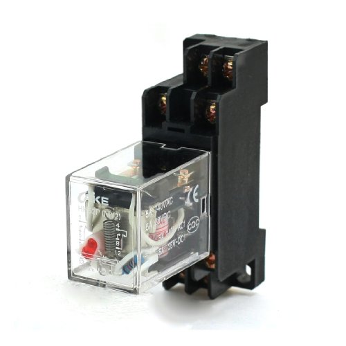 Ac 200v 240v Coil Dpdt 8 Terminal General Purpose Relay W Socket Base
