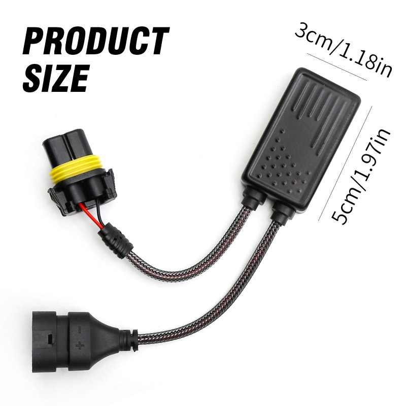 9005 9006 9012 Canbus Decoder Anti Flicker Harness Led Headlight Bulbs Resistor Error Free Pack Of 2