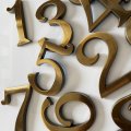 Hopewan Bronze Mailbox Numbers Self Stick House Door Address For Office Hotel Aprtment Home Room Great Indoor Outdoor 2 75 Set 