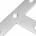 Uxcell Flat T Shape Repair Mending Plate 80x80mm 3 15 X3 Stainless Steel Joining Bracket Support Brace Pack Of 20