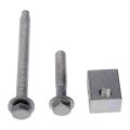 Idler Pulley Adjuster Bolt Set For Lexus Es330 Rx330 2004 2005 2006 Steel Material Metallic Gray Finish M8 1 25 Thread Replaces 
