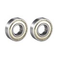 6001zz Ball Bearing 12mm X 28mm 8mm Double Shielded 6001-2z 80101 Deep Groove Bearings High Carbon Steel Z1 Pack Of 2 