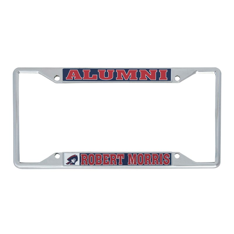 Robert Morris University Colonials Rmu Officially Licensed Metal License Plate Frame Alumni Edition Standard Size 6 25 In X 12