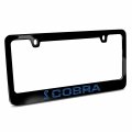 Ipick Image Made For Ford Mustang Cobra Speed-line In Blue Black Metal License Plate Frame