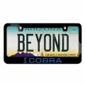 Ipick Image Made For Ford Mustang Cobra Speed-line In Blue Black Metal License Plate Frame