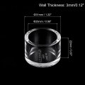 Uxcell 4pcs Pipe End Cap Fitting 25mm 0 98 Clear Acrylic Plug Adapter Fittings For Connecting Water Pipes