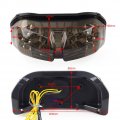 Fsfy Led Tail Light Blinker Lamp Turn Signal Integrated Brake Abs Smoke For Yamaha Fz 8 Fazer 10-13 Fz-1 N 2006-2012 Motorcycle