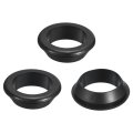 3 Pcs Rubber Grommets 50mm Id 60mm Drill Hole Double Sided Hollow Firewall Plugs Round Electrical Wiring Gasket Black 