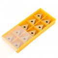 10pcs Triangular Cnc Insert Double Side For Steel Semi Finishing And Roughing Corrosion Resistant Durable High Toughness