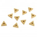 10pcs Triangular Cnc Insert Double Side For Steel Semi Finishing And Roughing Corrosion Resistant Durable High Toughness