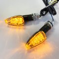 Motorcycle Led Amber Turn Signal Indicator Blinker Light 1set For All Motorbike Bike Sportbike P N Mt303-010-02-bk Cl 