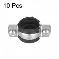 Uxcell Adjustable Pipe Bracket Clamp 1 25mm Wall Ceiling Mount Iron Strap Support 10pcs