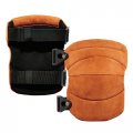 Ergodyne 18232 Leather Knee Pads Heavy Duty Proflex 230 Brown One Size 