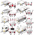 Red 2x3 In Rectangular Reflective Prism Reflector 24 Pack High Visibility Weatherproof Stick On Markers For Trailer Rv Boat