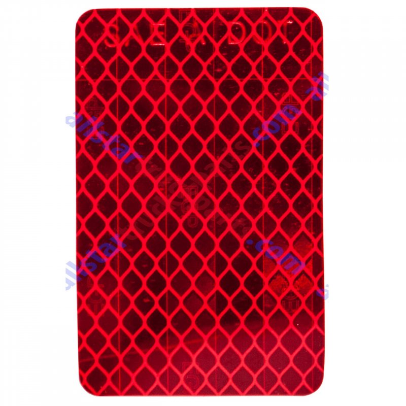 Red 2x3 In Rectangular Reflective Prism Reflector 24 Pack High Visibility Weatherproof Stick On Markers For Trailer Rv Boat