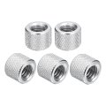 10pcs Knurled Thumb Nut 1 4 -20x10mm Hand Pass Hole Aluminum Alloy Diamond Camera Tripod Lock Adjusting Nuts For 3d Printer 