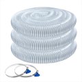 Powertec 70243-1 X 20 Pvc Dust Collection Hose With 2 Stainless Steel Clamps For Woodworking And Shop Vacuum 2-1 2 Inch 